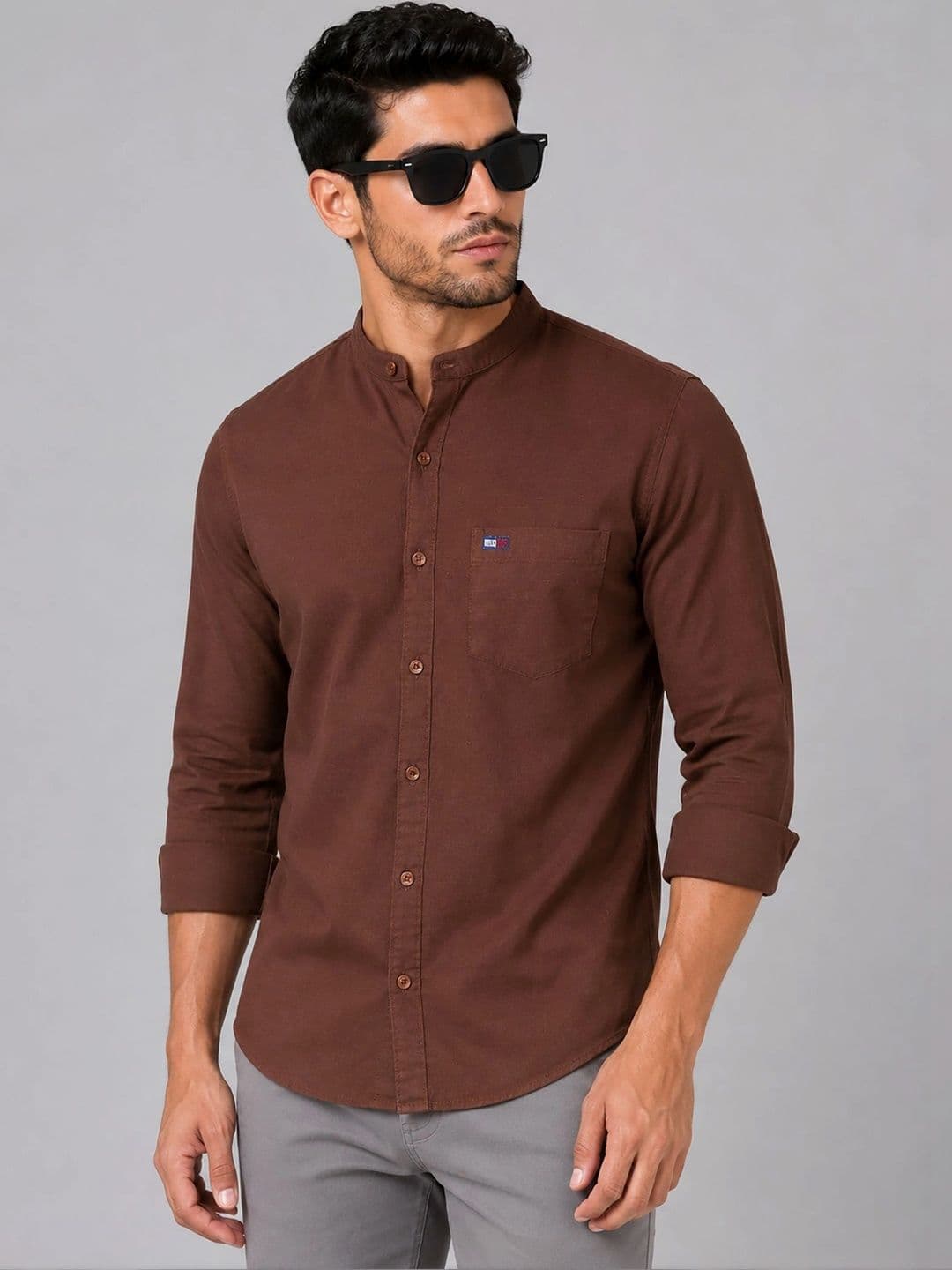U.S. PITCHERS Men Smart Slim Fit Casual Shirt - view 1