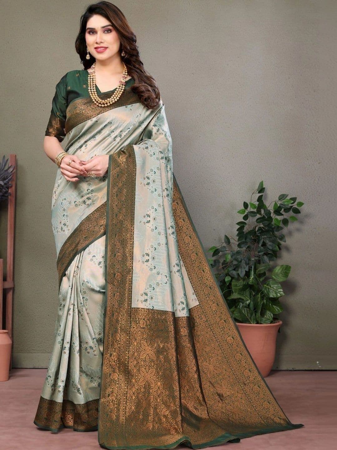 ELAIRA DESIGNS Woven Design Zari Art Silk Designer Banarasi Saree - view 1