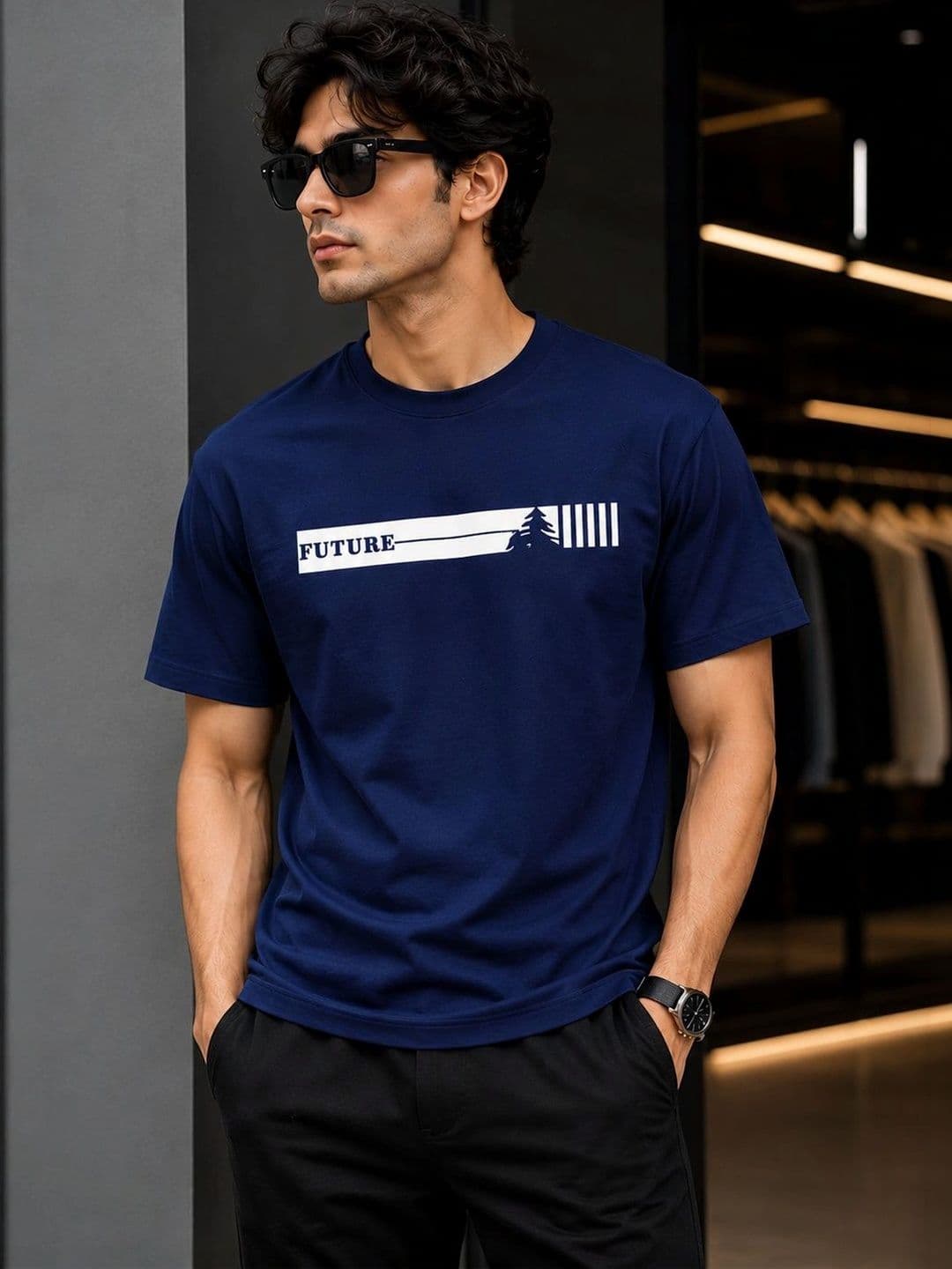 MOSSMOOR Men Typography Printed T-shirt - view 1