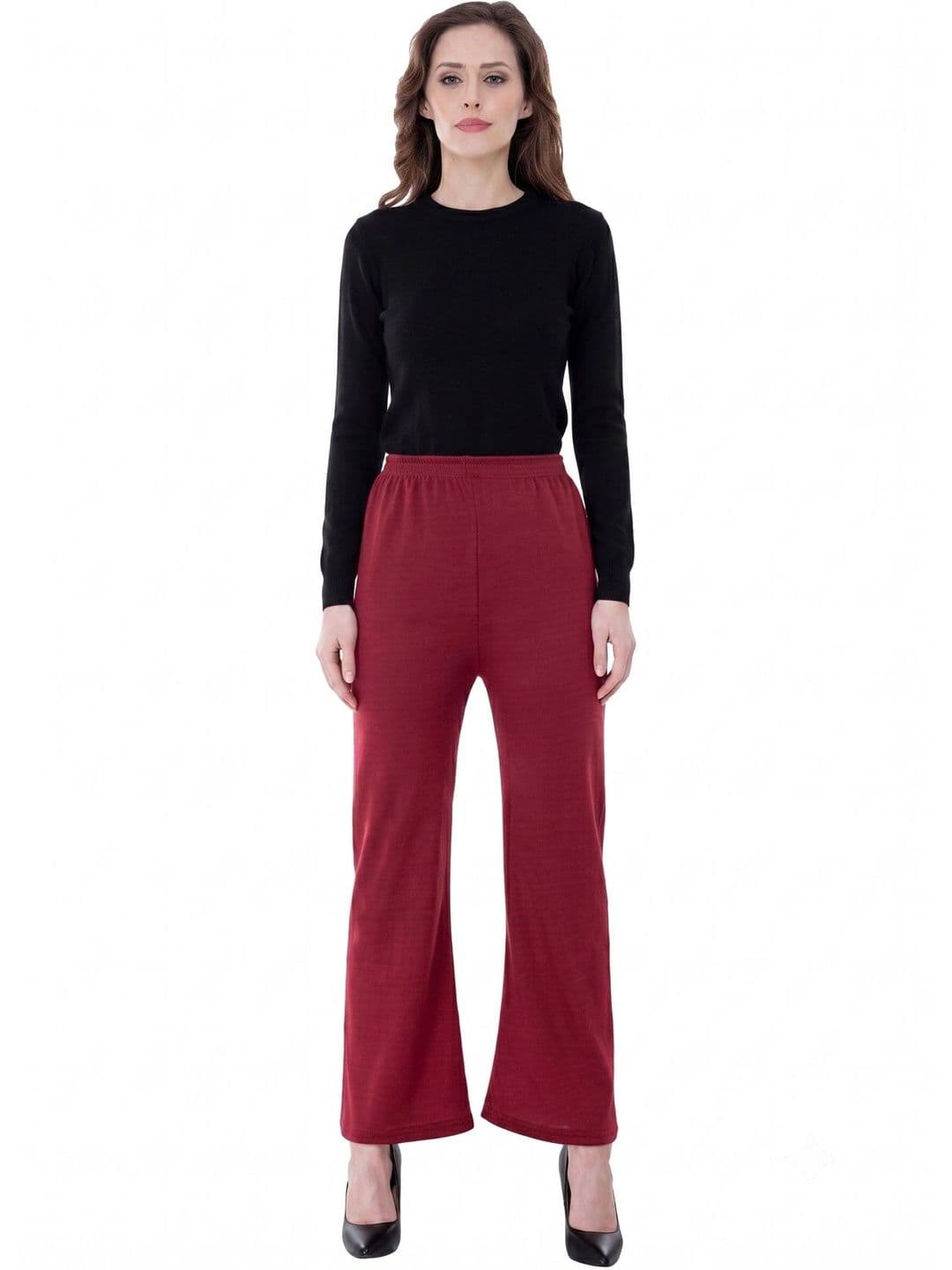 BAESD Women Knitted Ethnic Palazzos - view 1