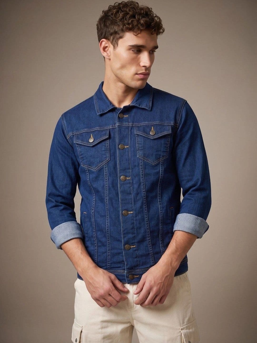HERE&NOW Men Outdoor Denim Jacket - view 1