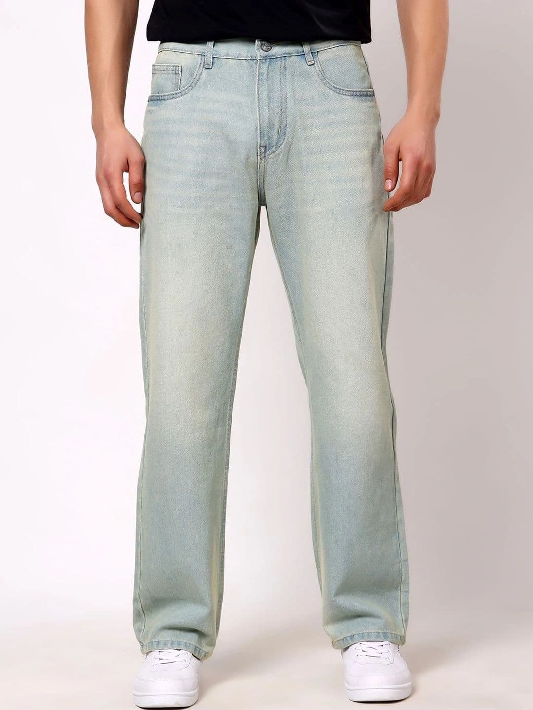 Stylox Baggy Fit Non-Stretchable Mid-Rise Denim Jeans For Men - view 1