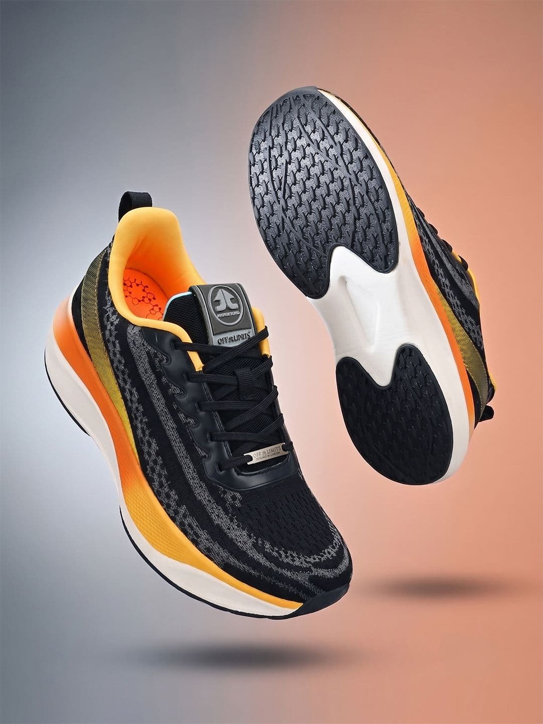 OFF LIMITS Neptune Black Mesh Running Shoes - view 1