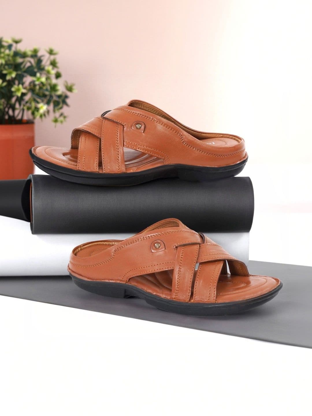 INVICTUS Men Leather Comfort Sandals - view 1