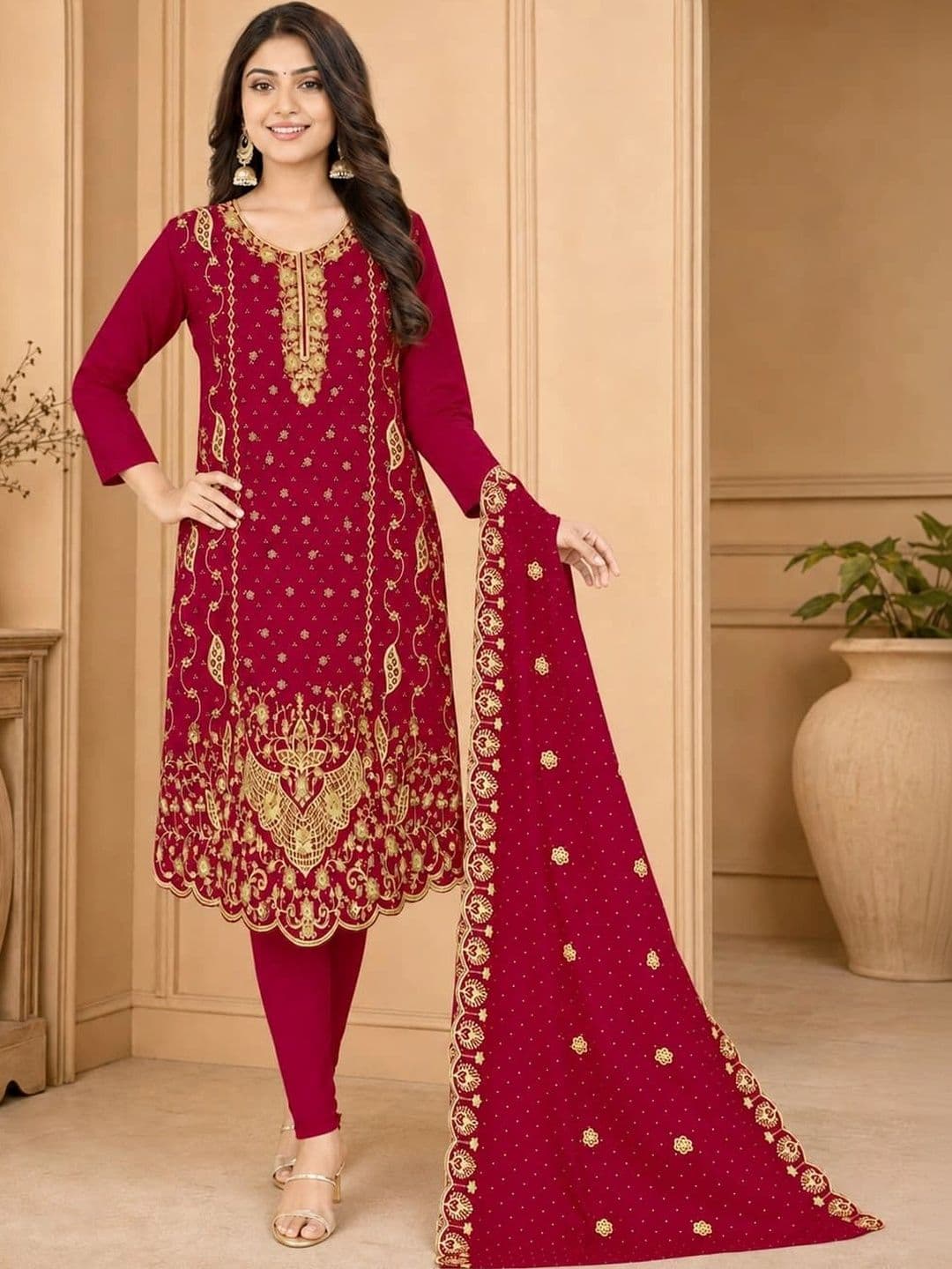 BHAIRAV TEX Embroidered Unstitched Dress Material - view 1