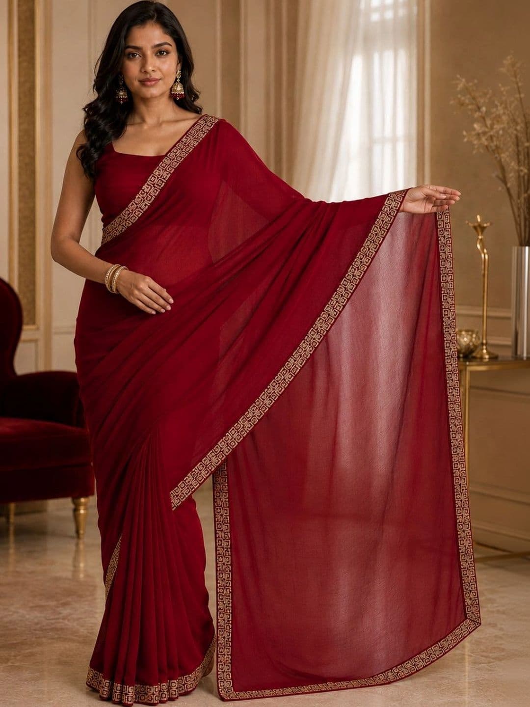 IKSHARA Woven Design Zari Saree - view 1