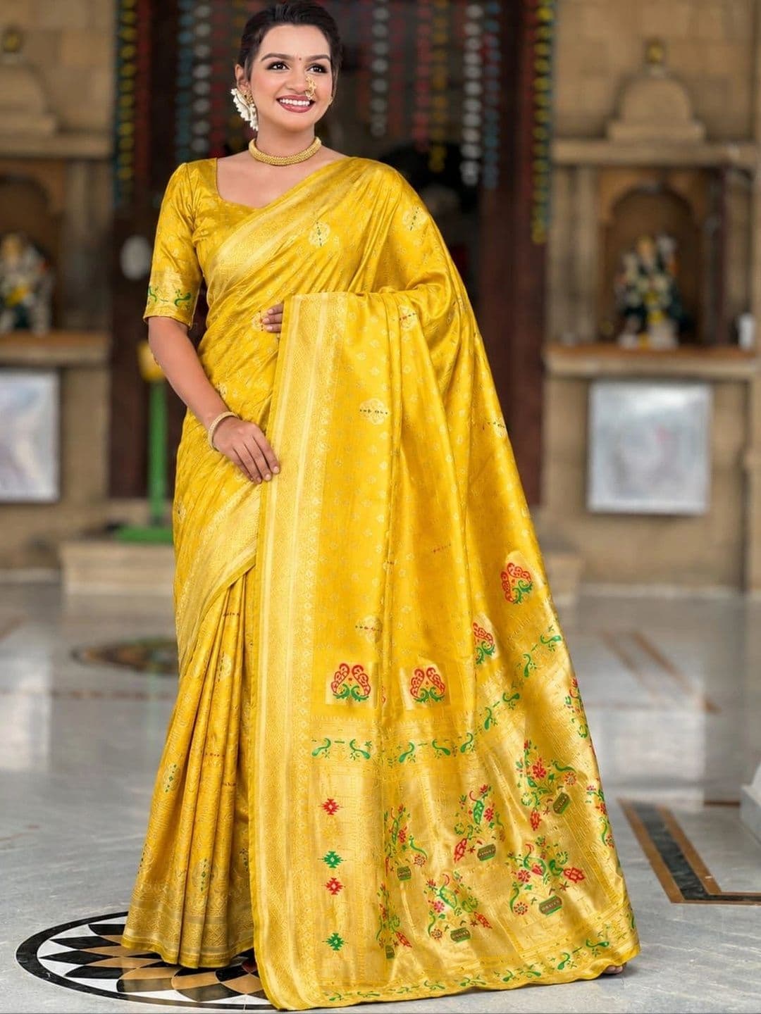 Veera Collection Woven Design Zari Art Silk Designer Banarasi Saree - view 1
