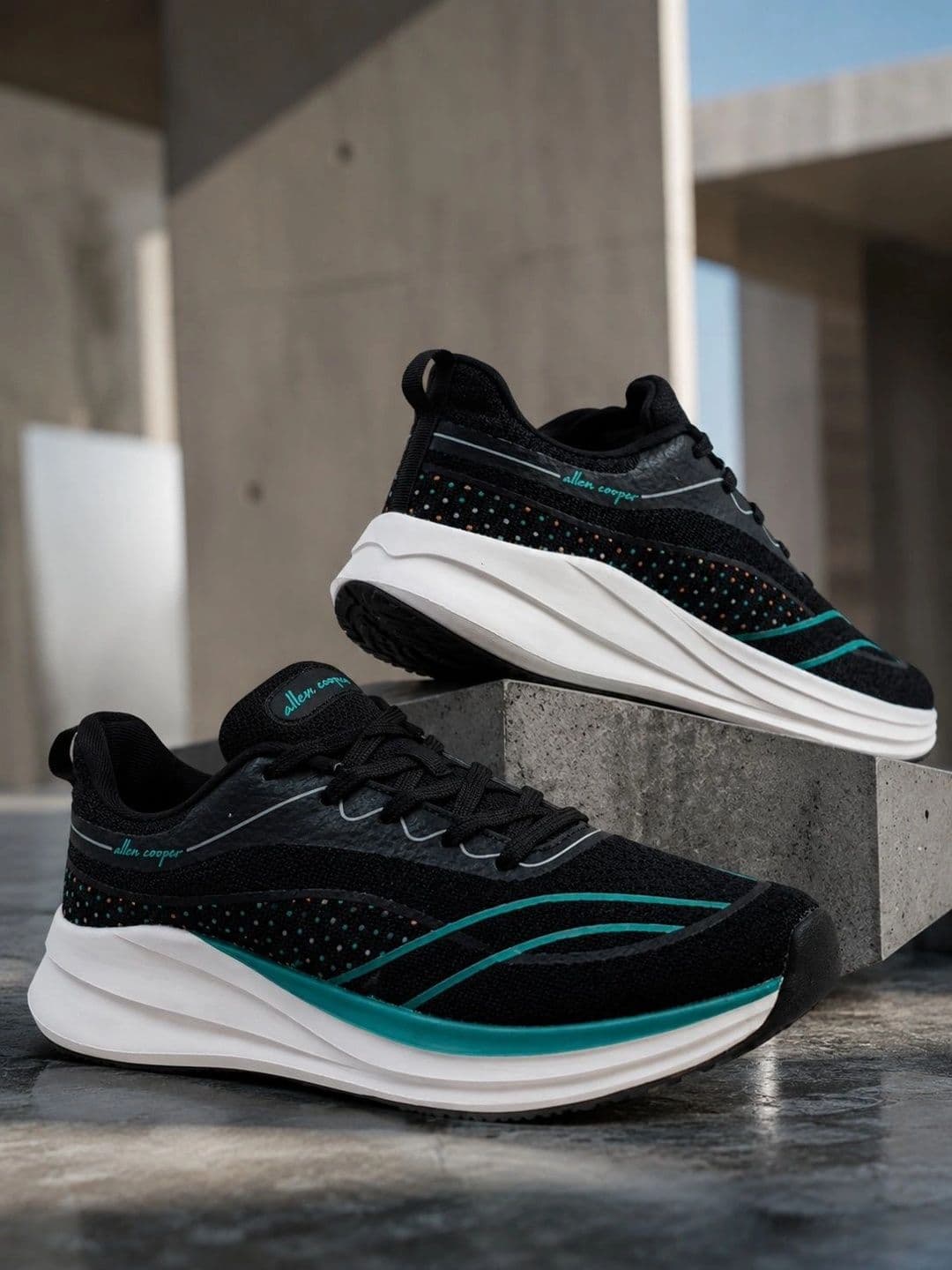 Allen Cooper Men Mesh Running Shoes - view 1