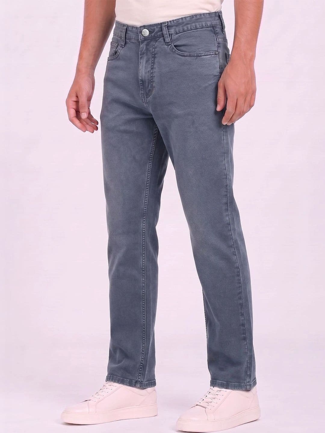 THUNDER JEANS Men Regular Fit Mid-Rise Stretchable Jeans - view 1