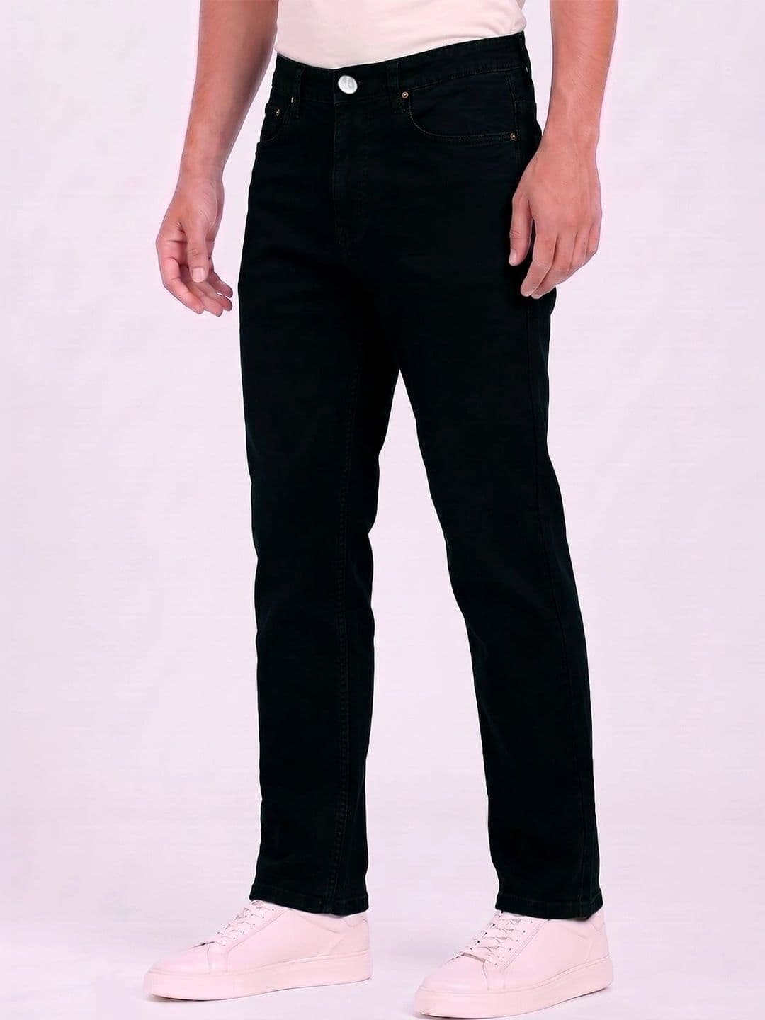 THUNDER JEANS Men Regular Fit Mid-Rise Stretchable Jeans - view 1
