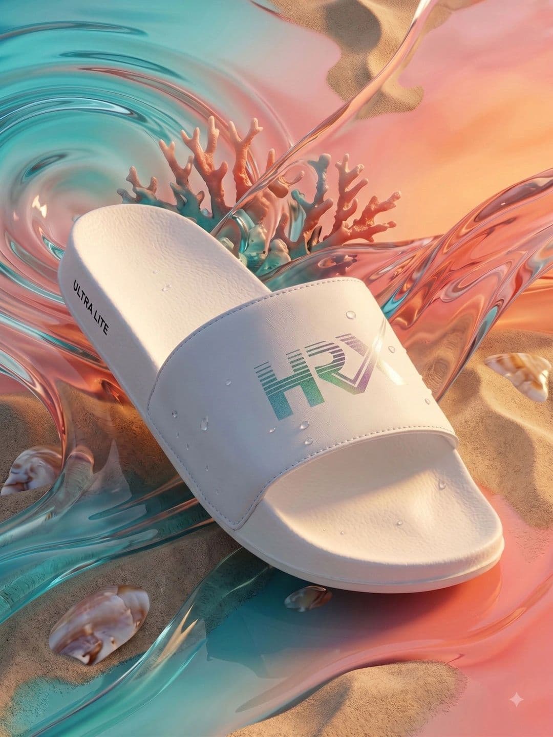 HRX by Hrithik Roshan Men Printed Sliders - view 1