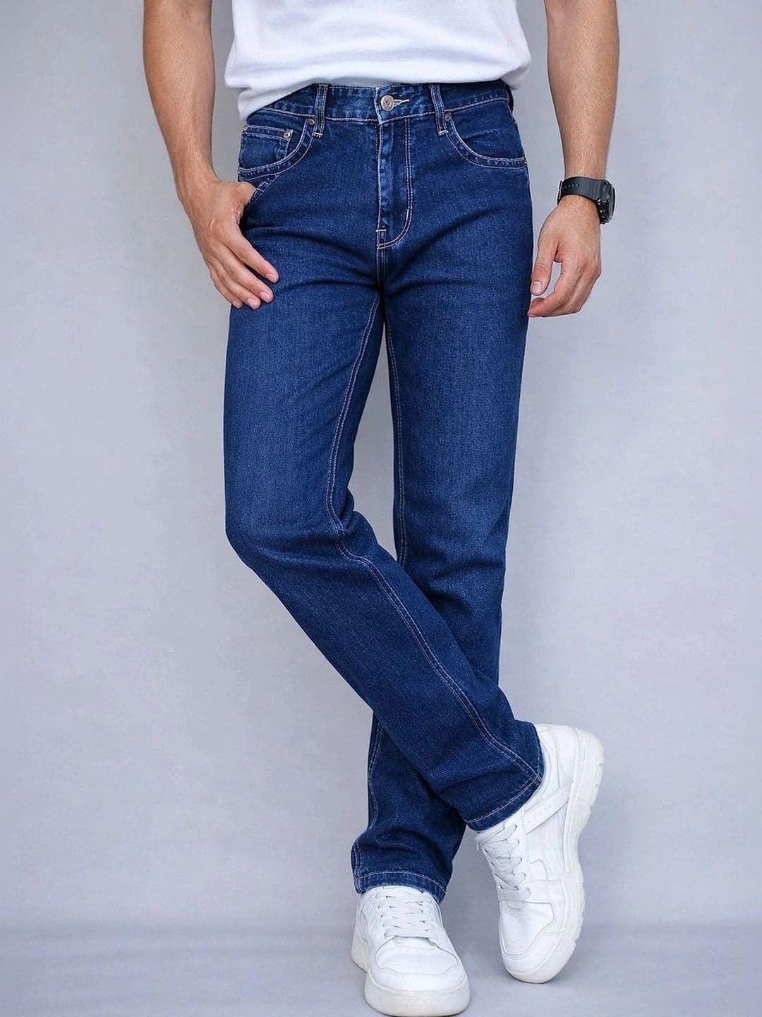Moda Rapido Men Straight Fit Mid-Rise Light Fade Jeans - view 1
