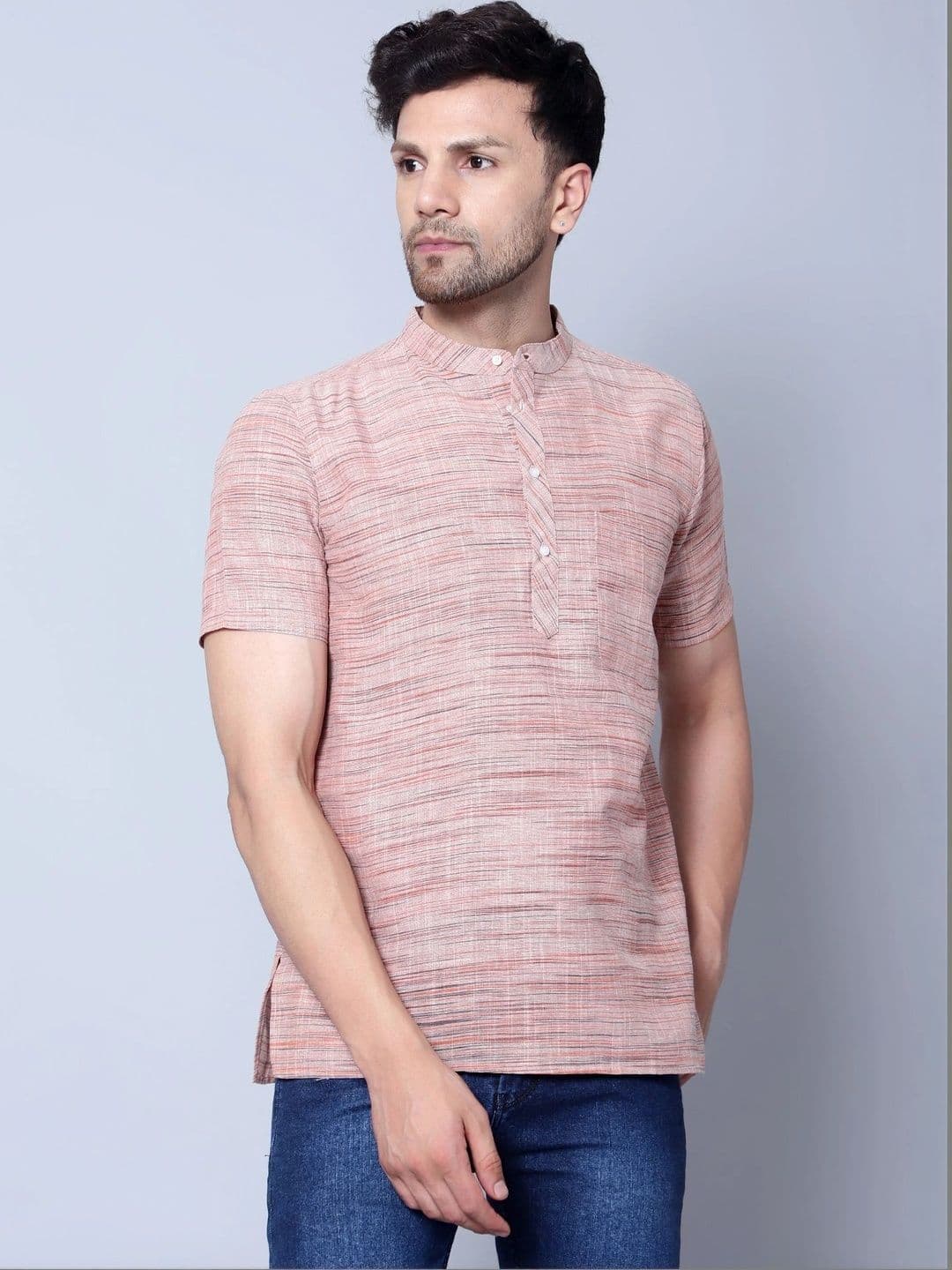 Latest Chikan Garments Men Khadi Kurta - view 1