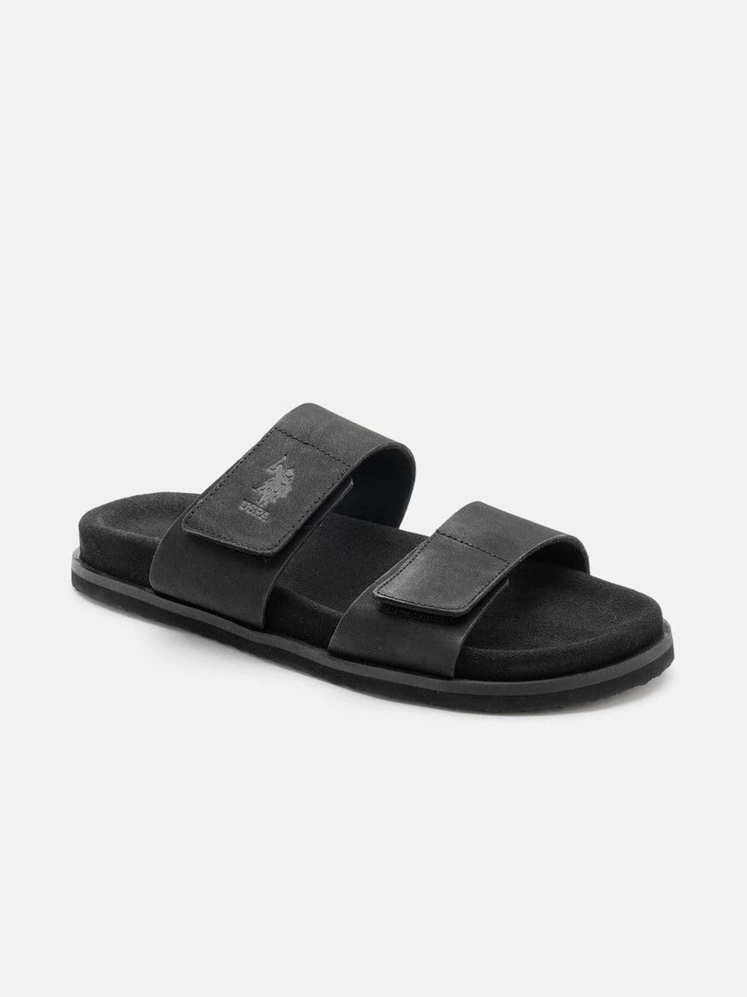 U.S. Polo Assn. Men Leather Comfort Sandals - view 1