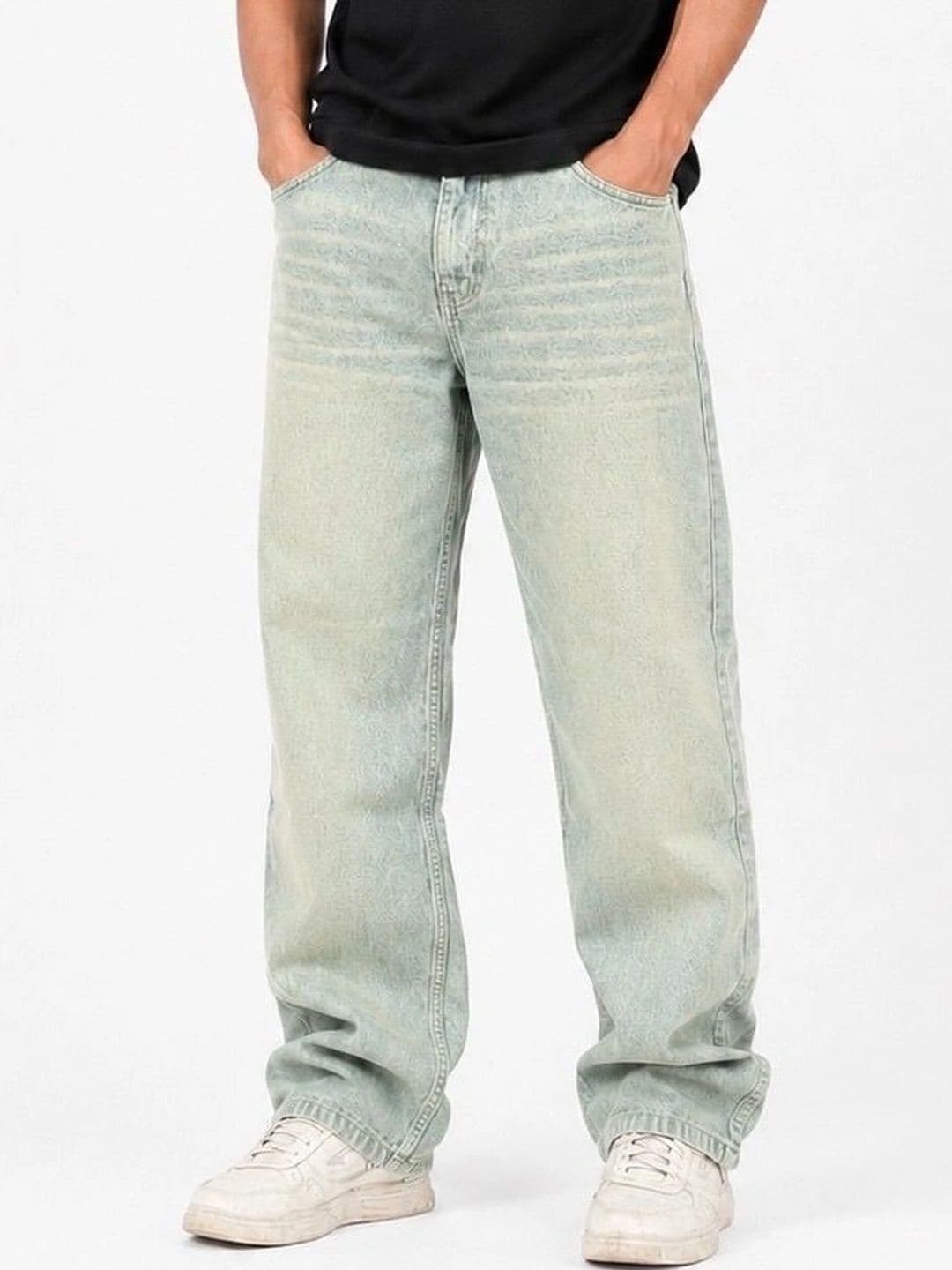MQ Denim Men Straight Fit Mid-Rise Light Fade Jeans - view 1
