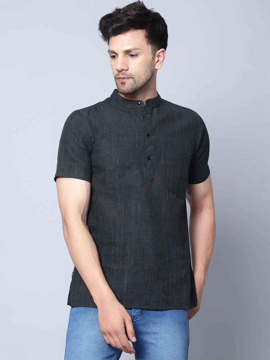 Latest Chikan Garments Men Khadi Kurta - view 1