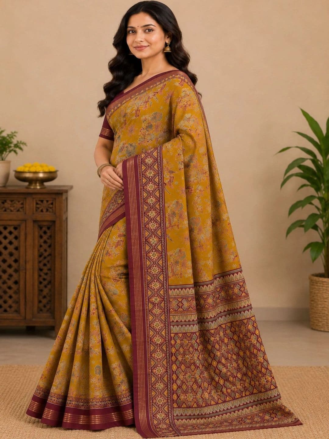 Naarii n Sari Floral Designer Saree - view 1