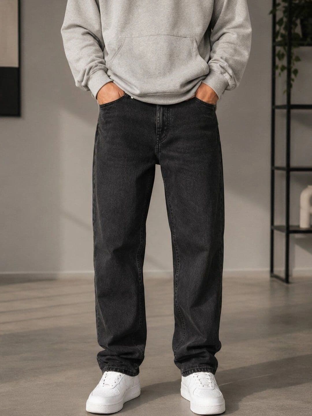 HIGH DENIM Men Straight Fit Mid-Rise Stretchable Jeans - view 1