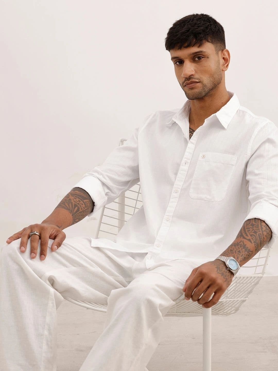 WROGN Men Slim Fit Striped Casual Shirt - view 1