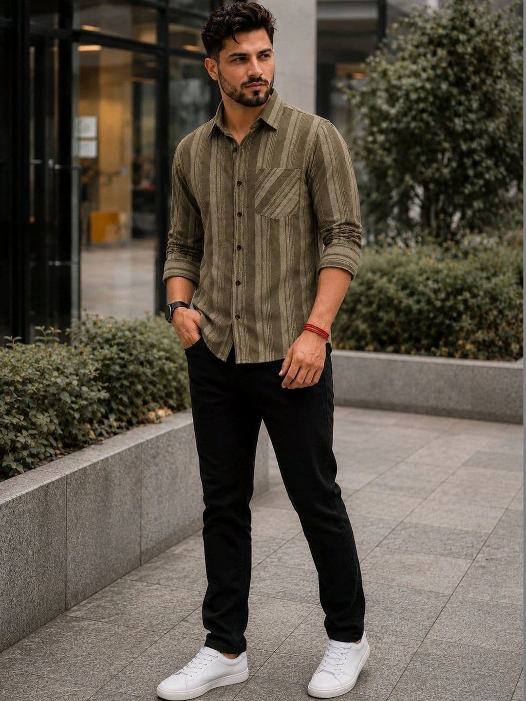 Metronaut Men Comfort Striped Casual Shirt - view 1