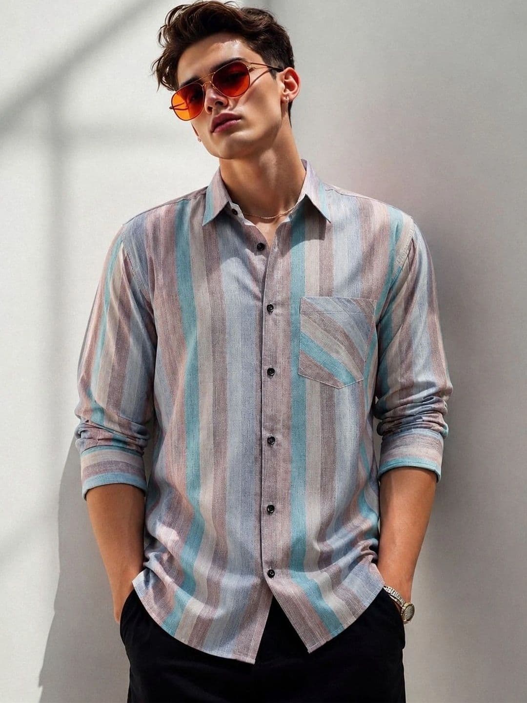Metronaut Men Comfort Striped Casual Shirt - view 1