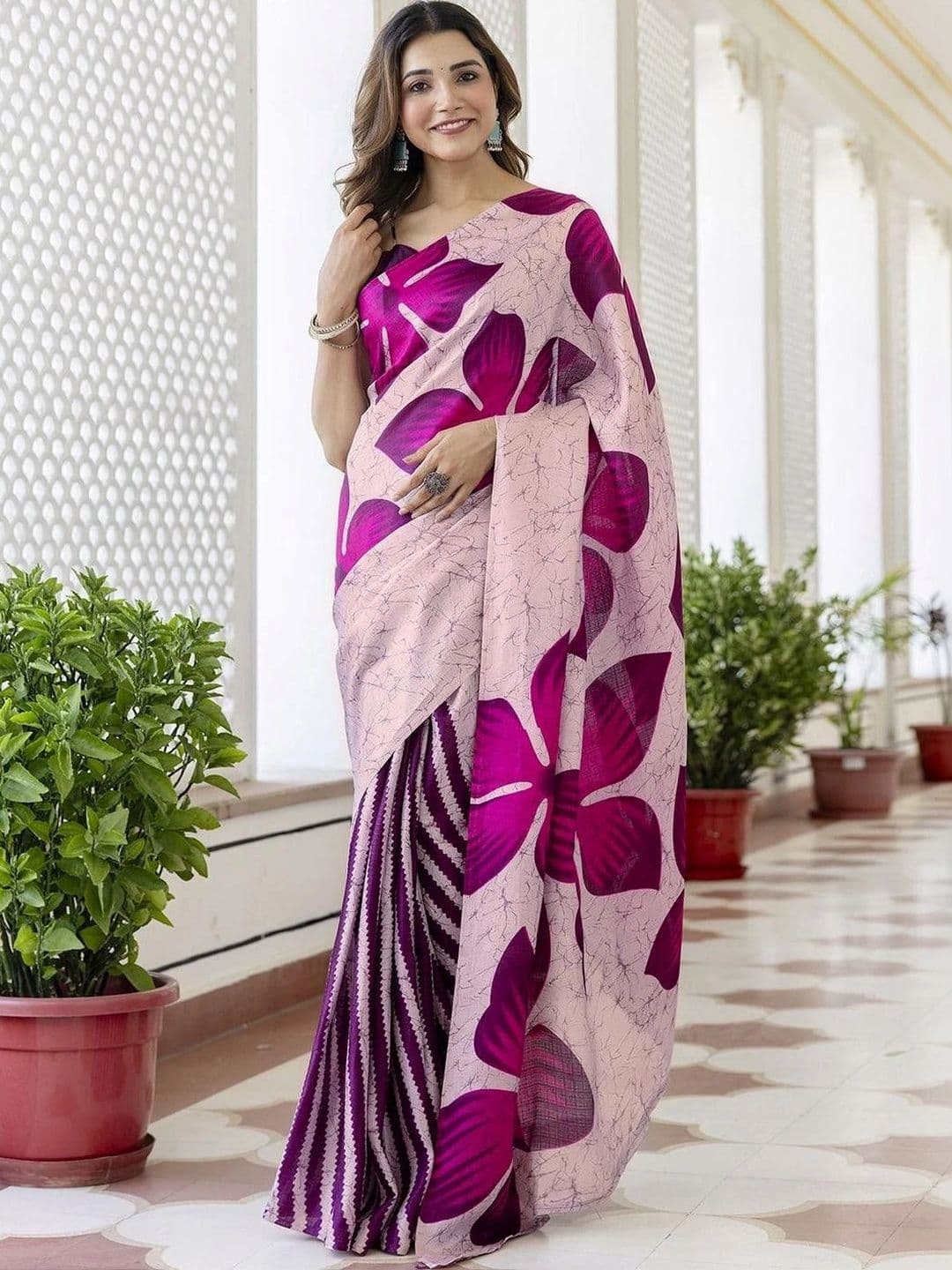 SANISA Ethnic Motifs Pure Cotton Saree - view 1