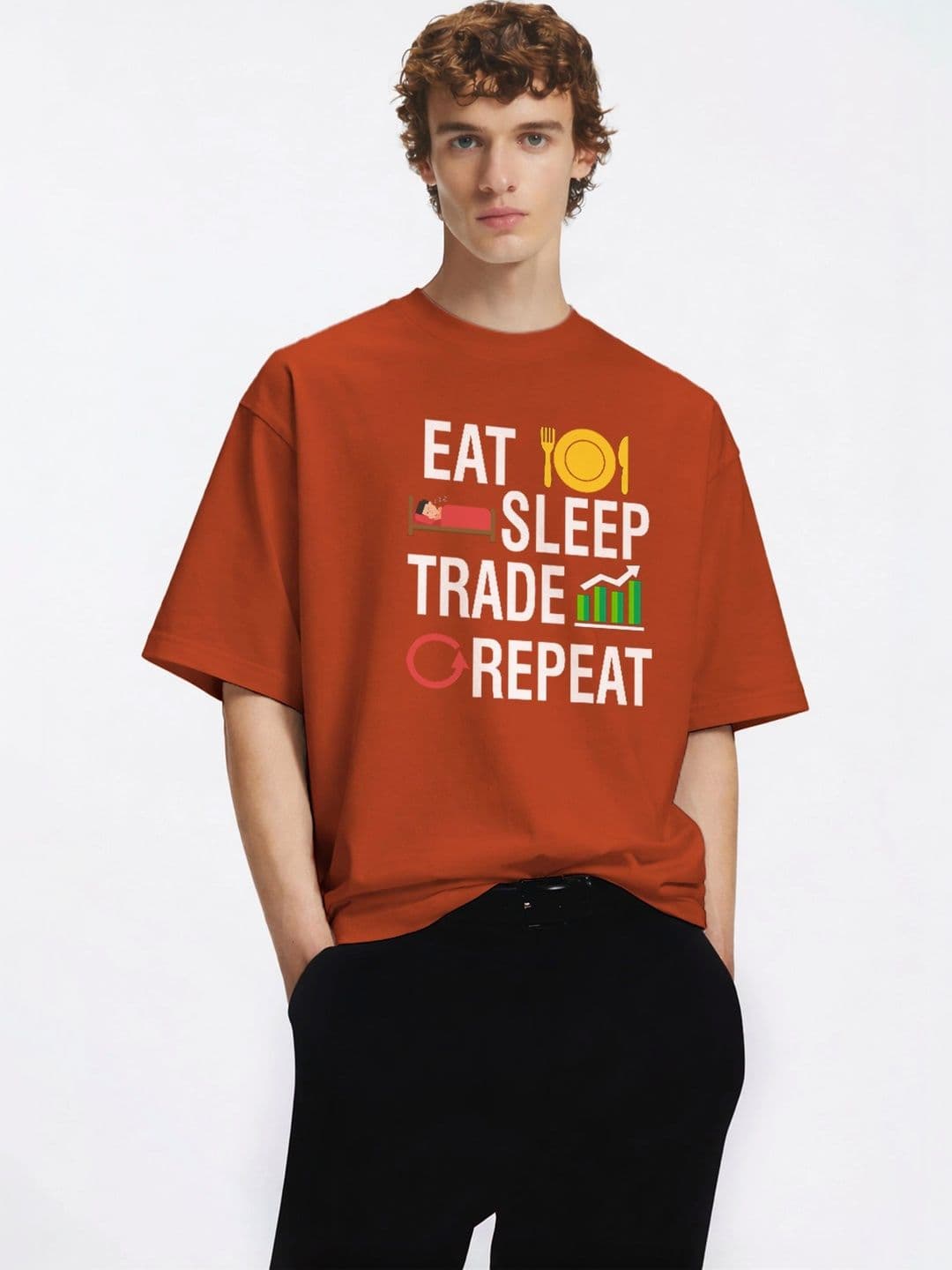 Moda rapido X TOGS & TERRE Men Typography Printed Organic Cotton Blend T-shirt - view 1