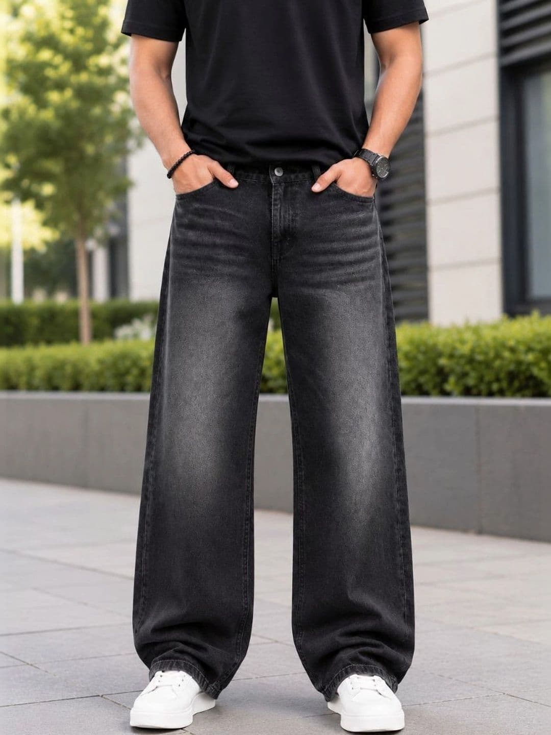MQ Denim Men Straight Fit Mid-Rise Light Fade Jeans - view 1