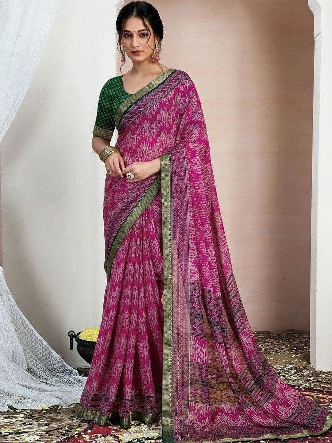 SANISA Pure Chiffon Saree - view 1