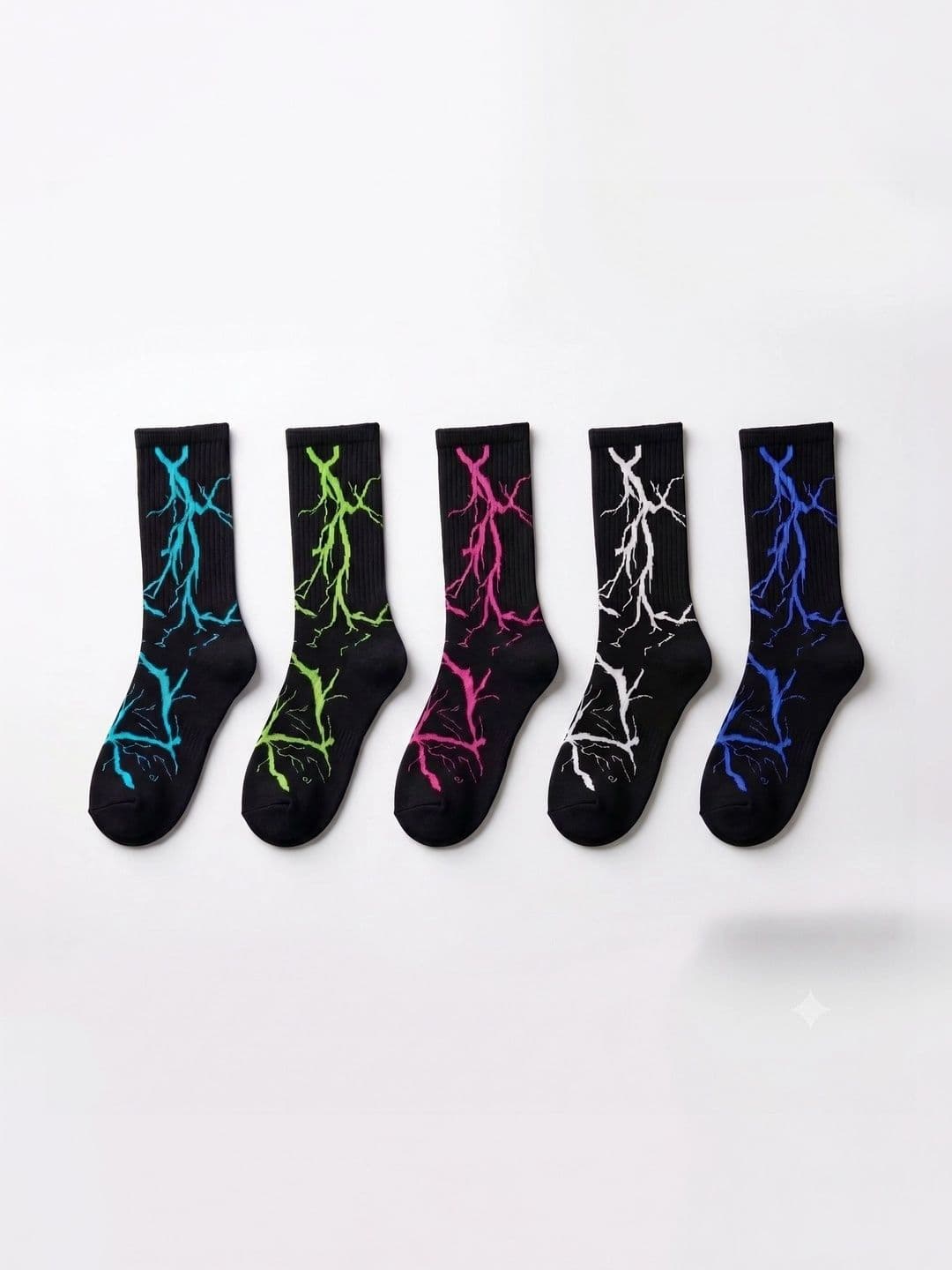 Moda Rapido Men Pack of 5 Cotton Blend Patterned Calf Length Socks - view 1
