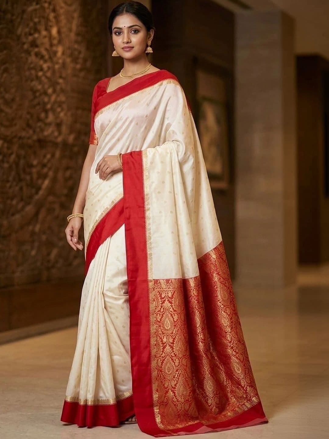 Urban Silk Saree Women Woven Design Zari Art Silk Sarees - view 1