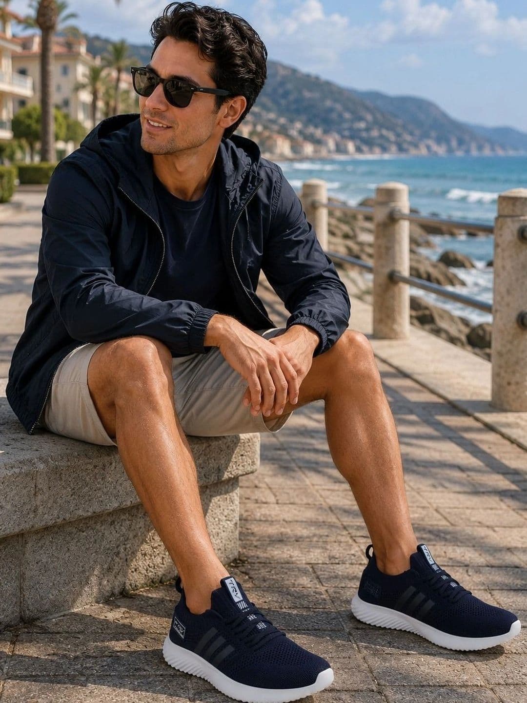 TRV Men Textured Lace-Up Walking Shoes - view 1