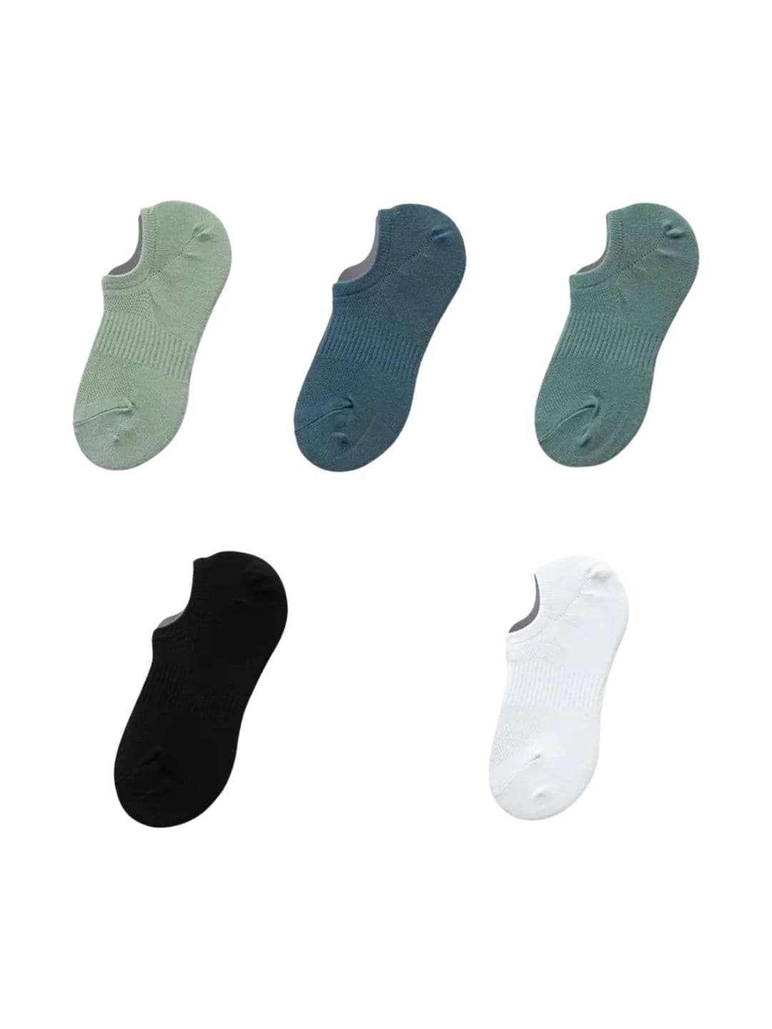 Moda Rapido Men Pack of 5 Cotton Blend Shoe Liners Socks - view 1