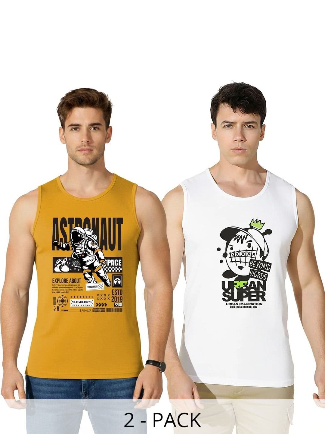 SLOWLORIS Men 2 Printed T-shirt - view 1
