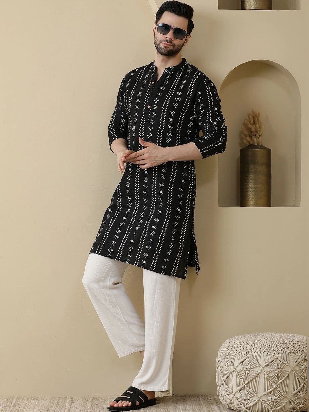 Anouk Men Ethnic Motifs Printed Kurta - view 1