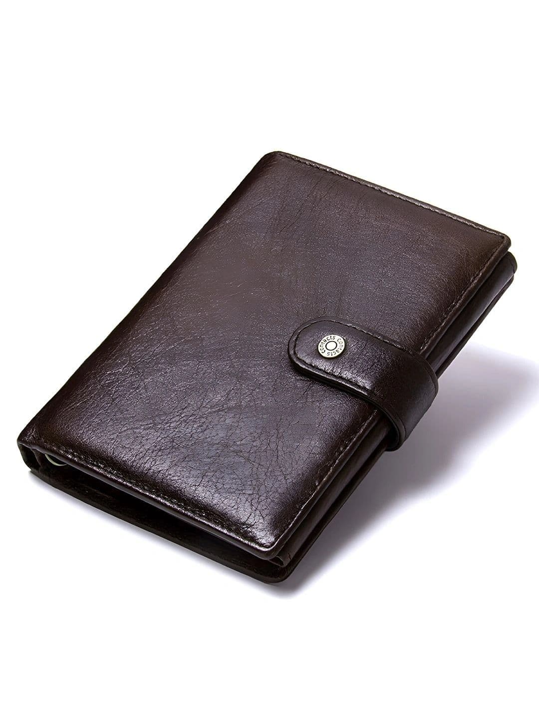 CONTACTS Unisex Leather Passport Holder - view 1