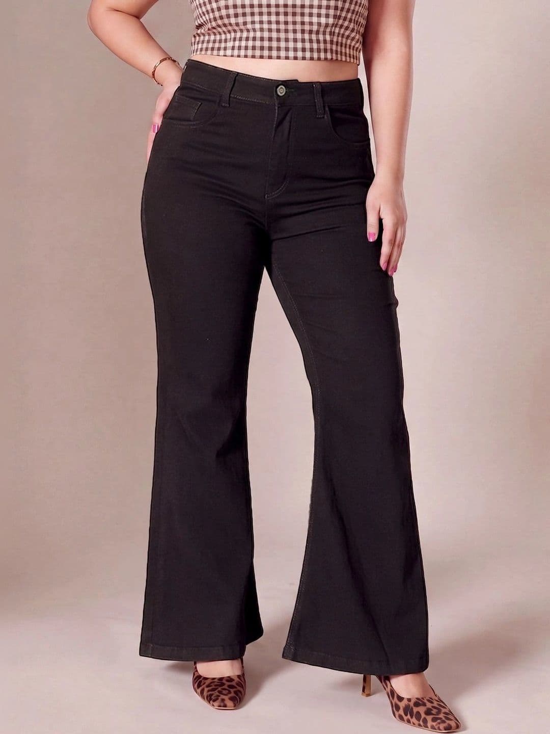 Miss Chase A+ Women Bootcut High-Rise Heavy Fade Stretchable Jeans - view 1