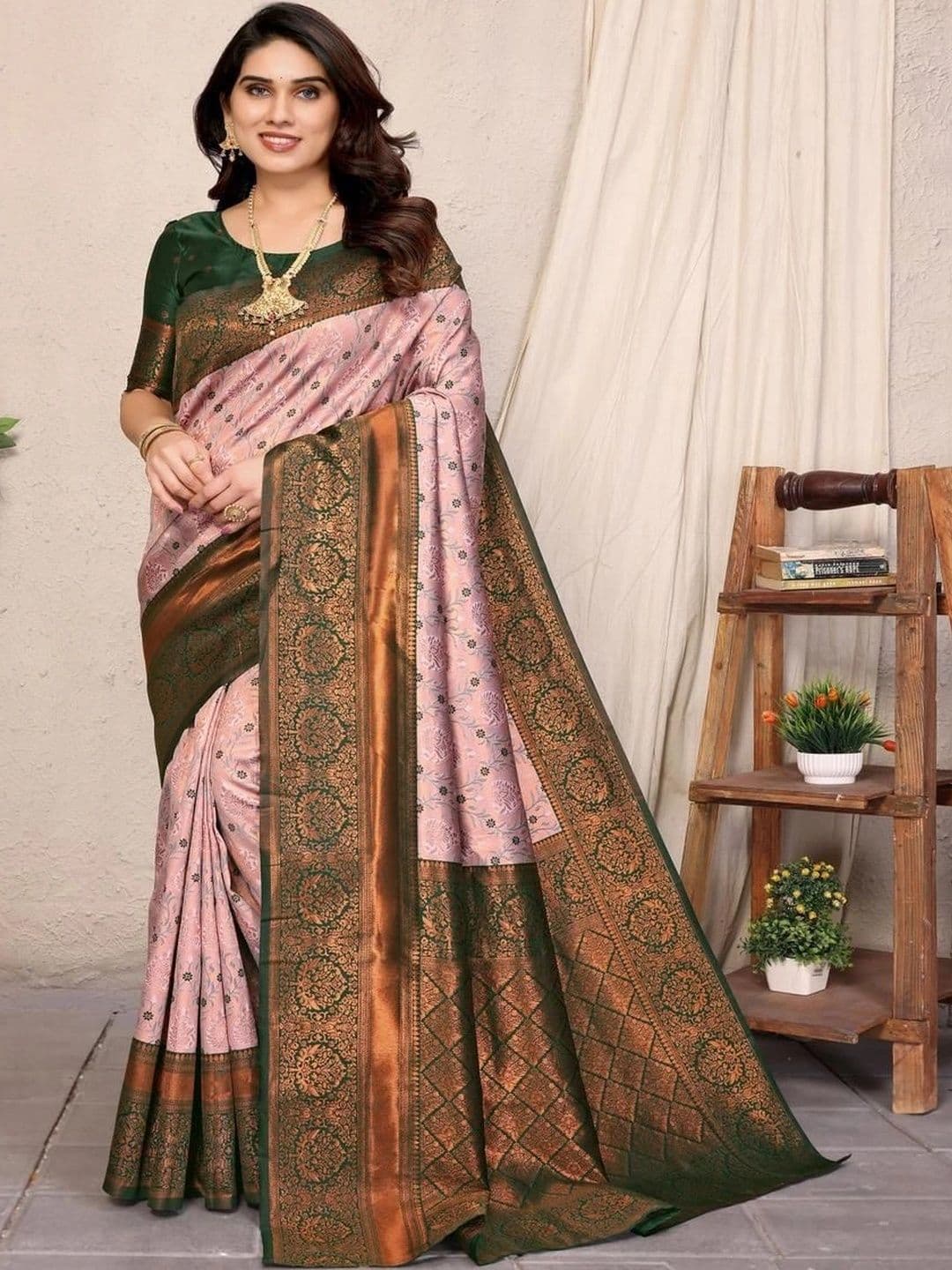 ELAIRA DESIGNS Woven Design Zari Art Silk Designer Banarasi Saree - view 1