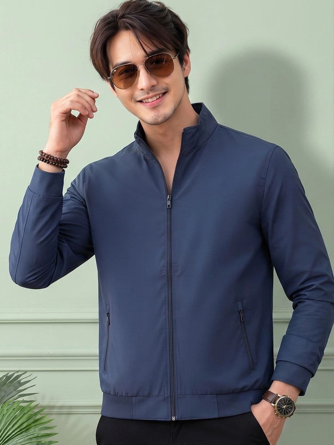 Mast & Harbour Men Lightweight Bomber Jacket - view 1