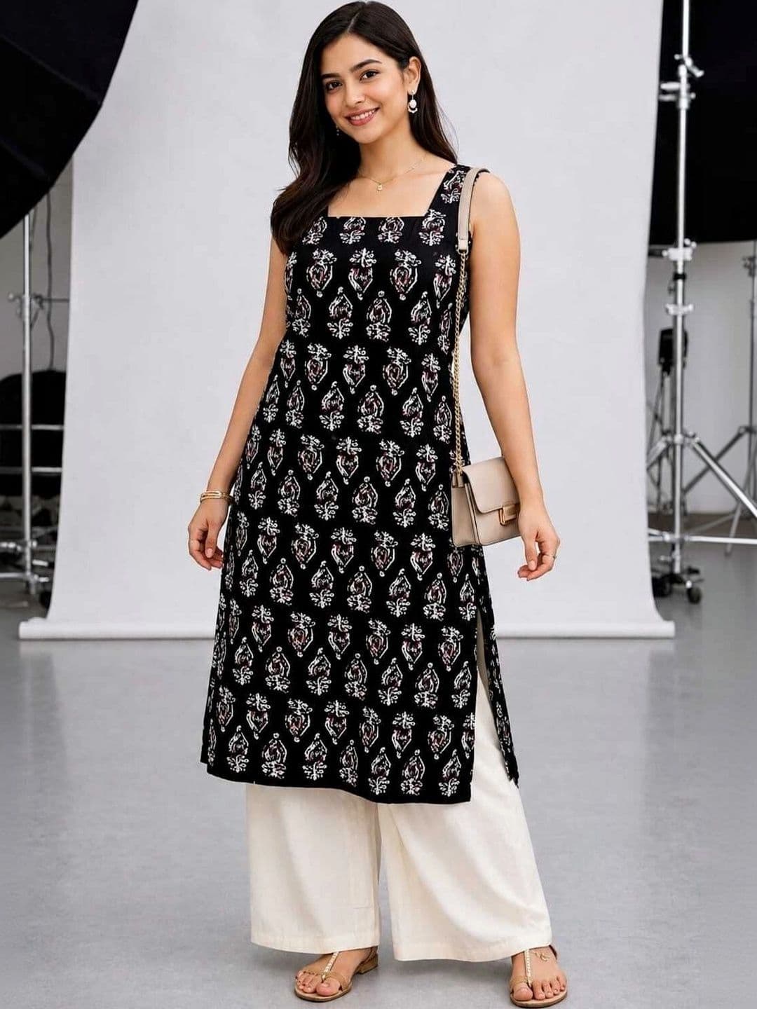 HERE&NOW Women Ethnic Motifs Printed Kurta - view 1