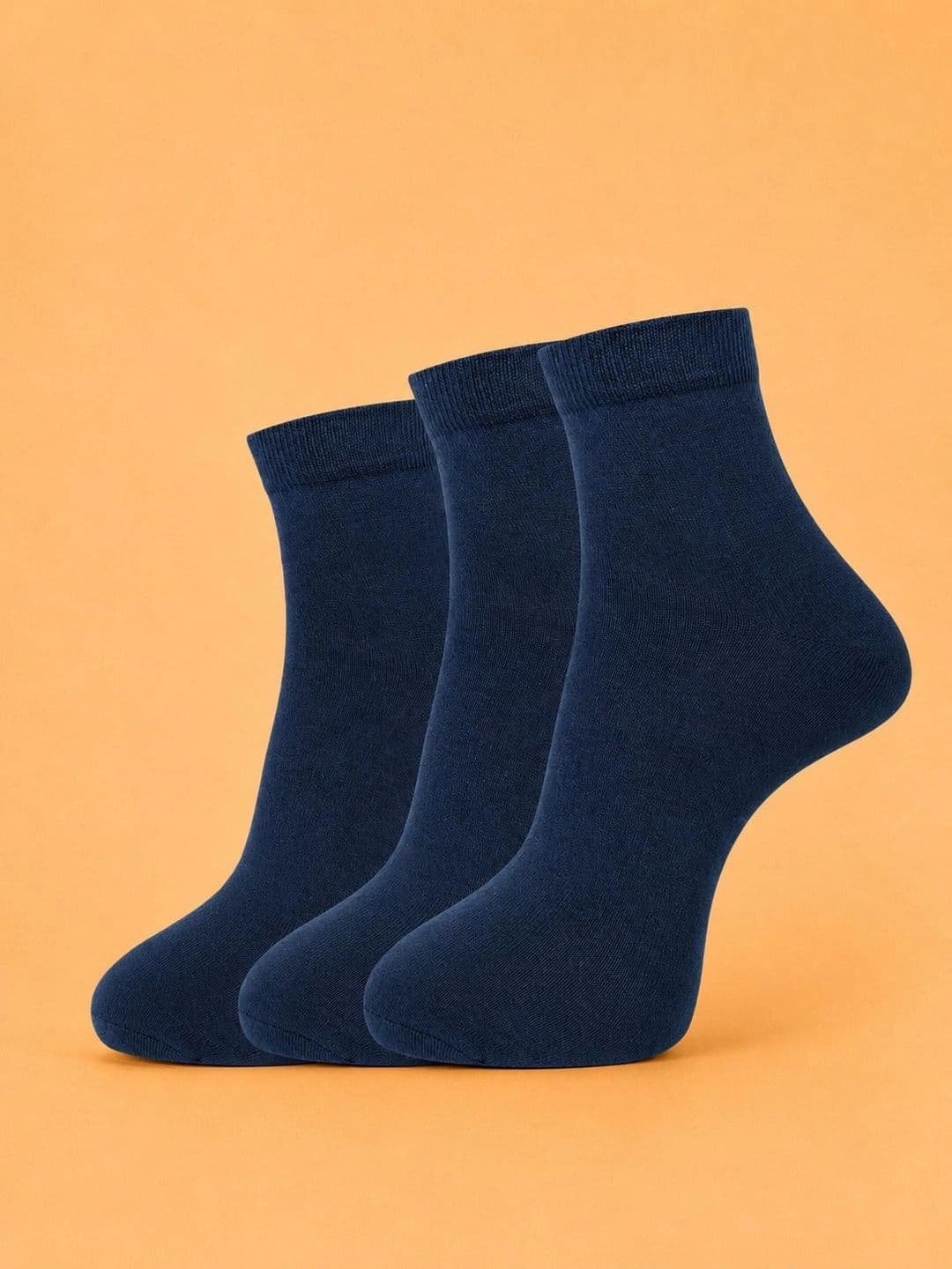 ADDOSSO Men Pack of 3 Cotton Assorted Ankle Length Socks - view 1