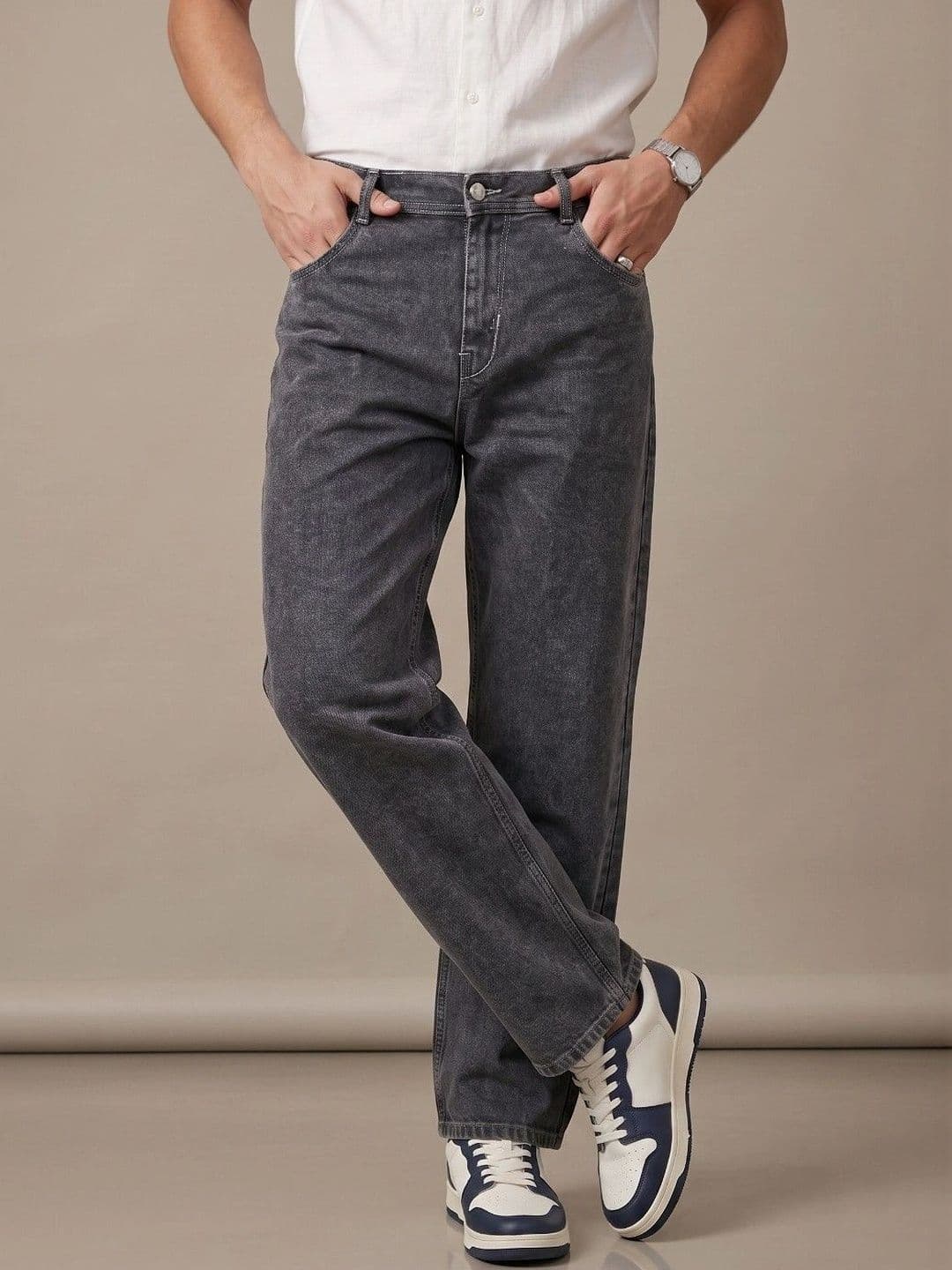 SZN Men Classic Regular Fit Mid-Rise Stretchable Jeans - view 1