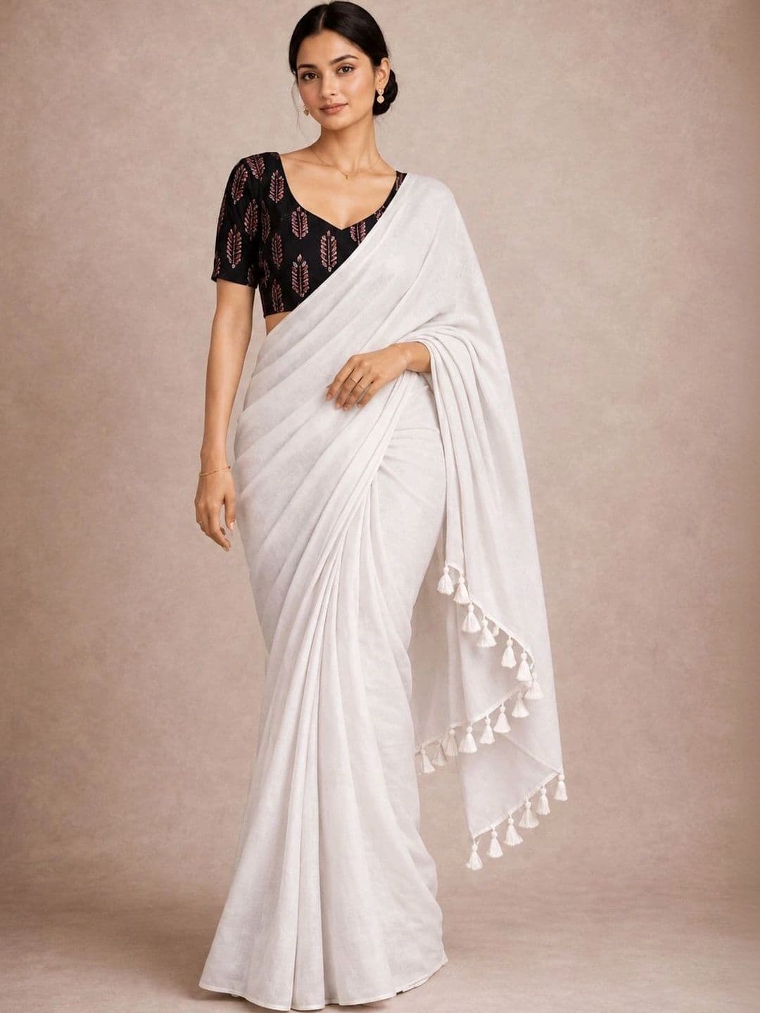 ACHOL Kalamkari Pure Cotton Saree - view 1