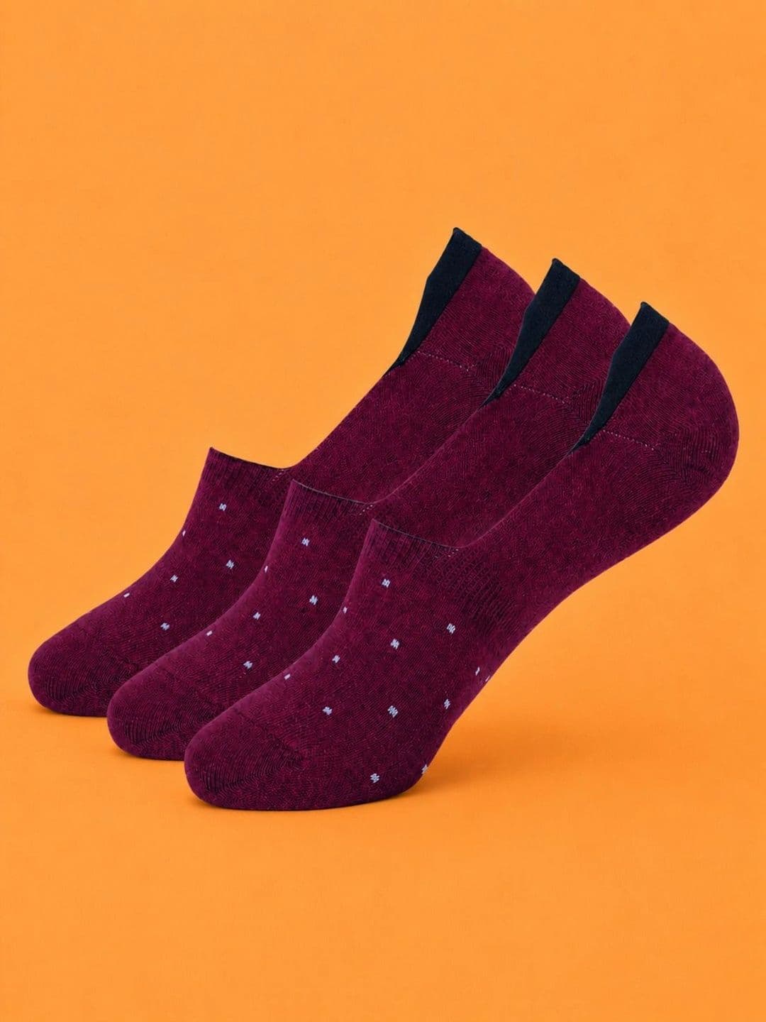 ADDOSSO Men Pack of 3 Cotton Assorted Patterned Shoe Liners Socks - view 1