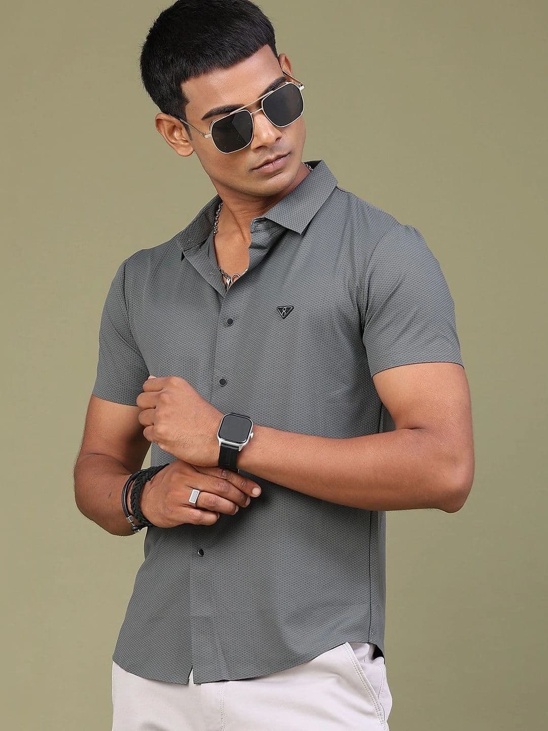 V-Mart Men Slim Fit Casual Shirt - view 1
