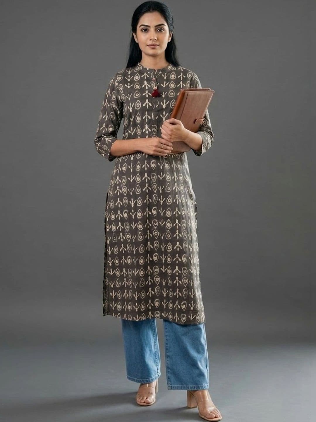 KALAMIR Women Ethnic Motifs Printed Kurta - view 1