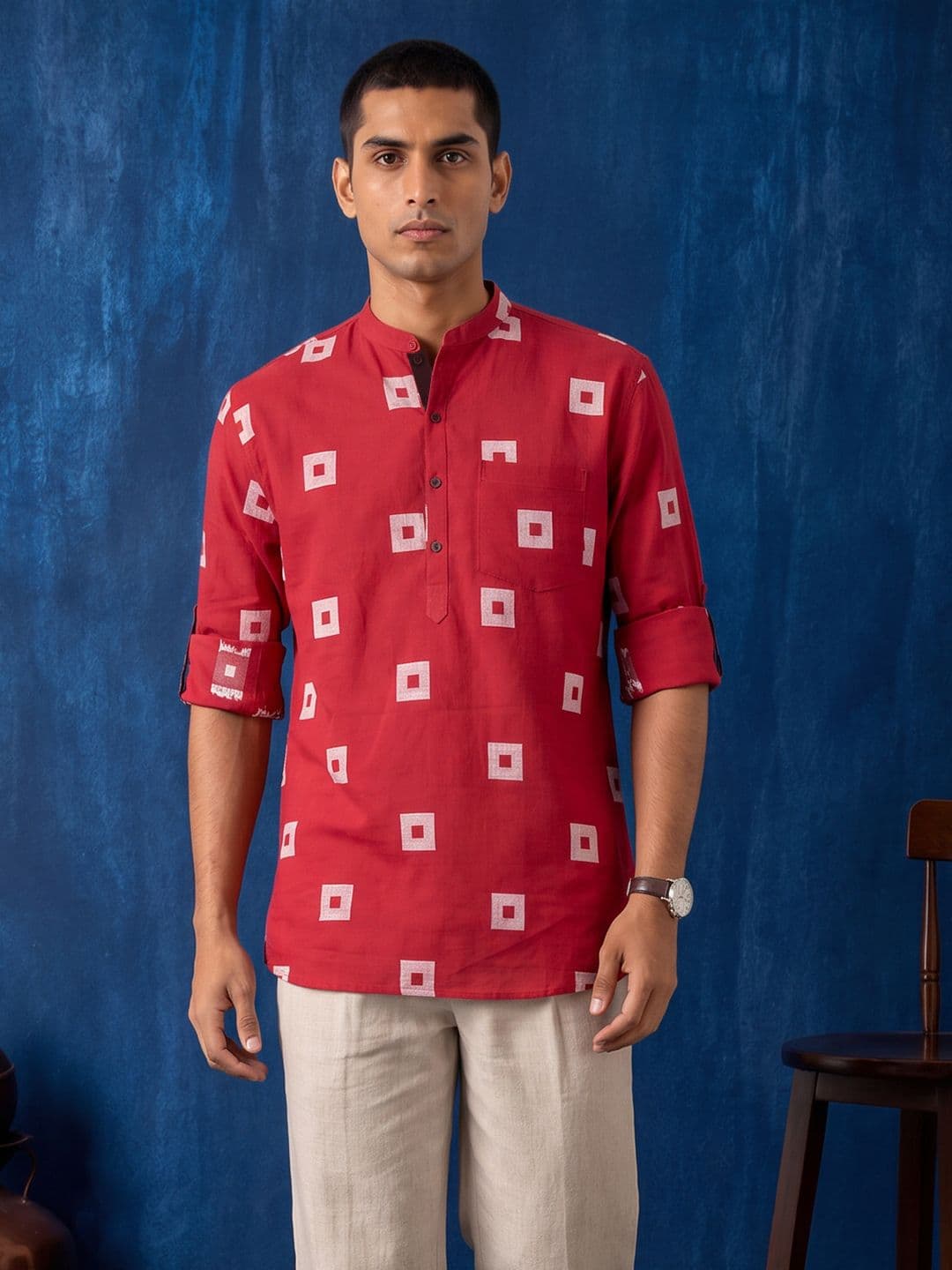 Taavi Woven Legacy Self Design Kurta - view 1