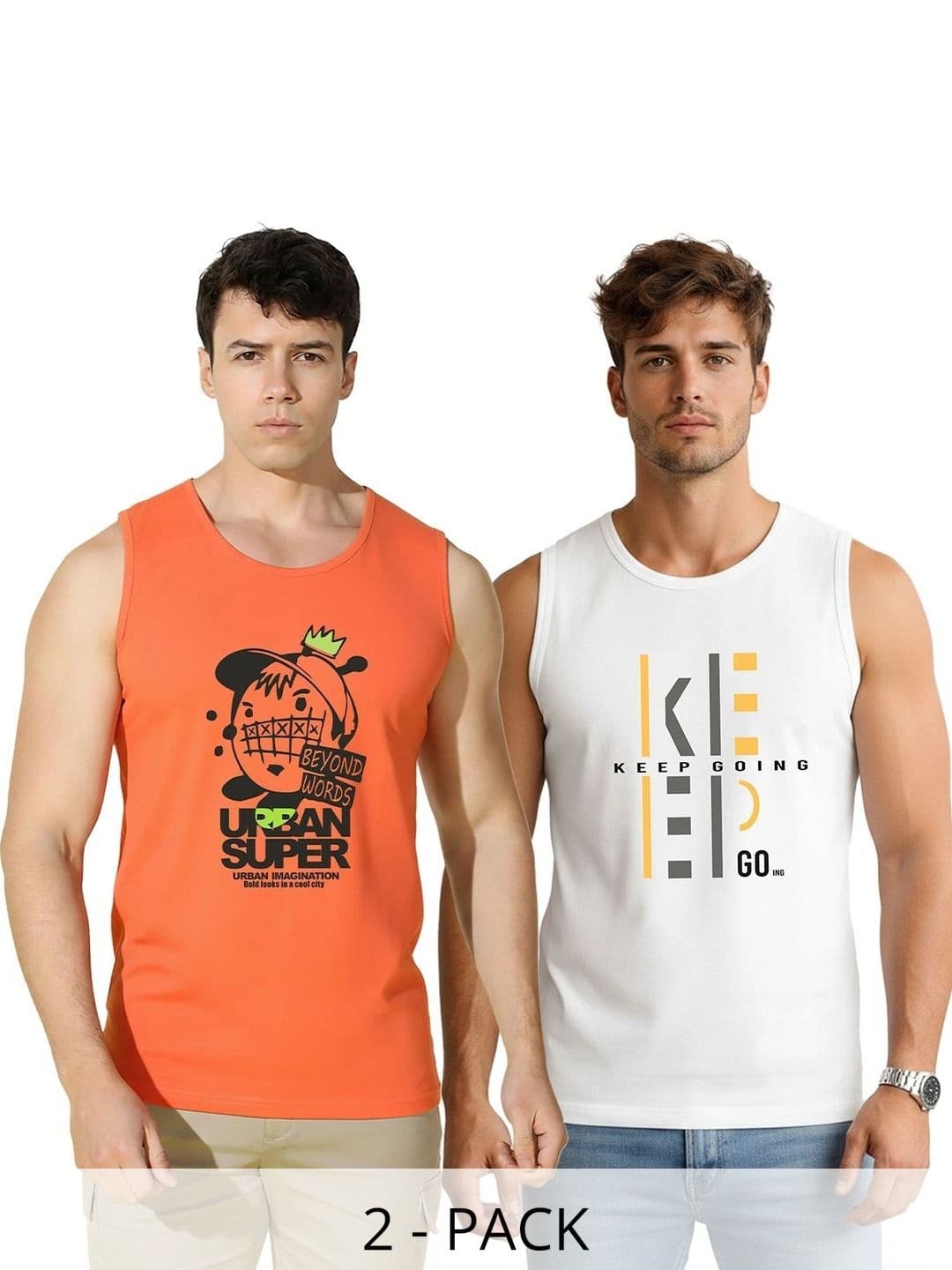 CRYPTIC Men 2Printed T-shirt - view 1