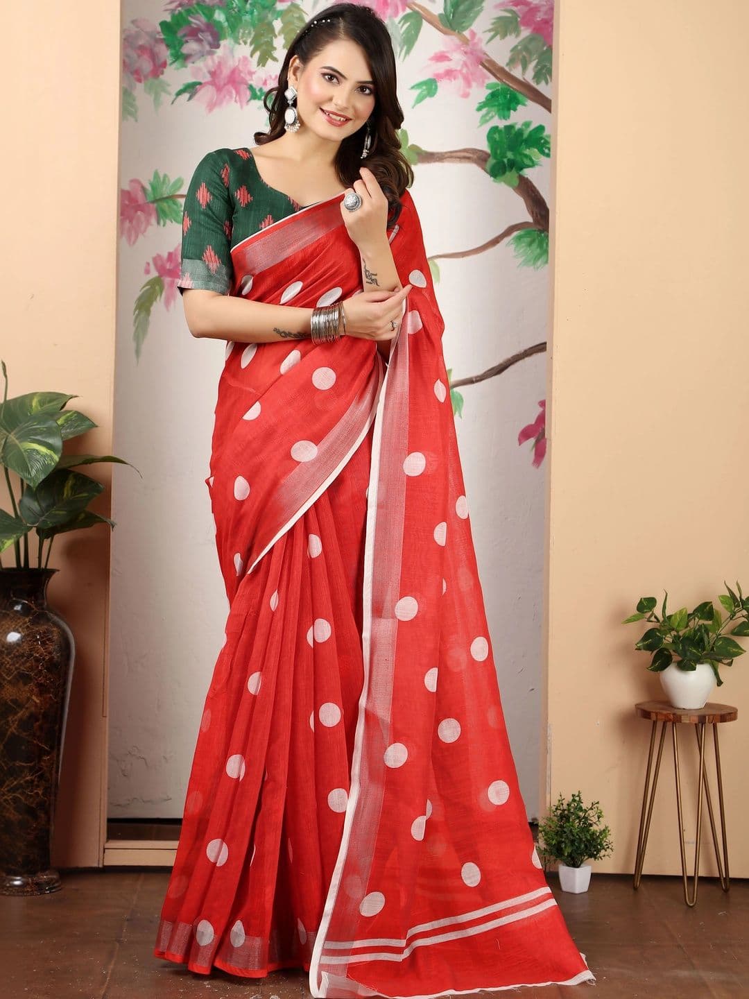 Maroosh Polka Dot Saree - view 1