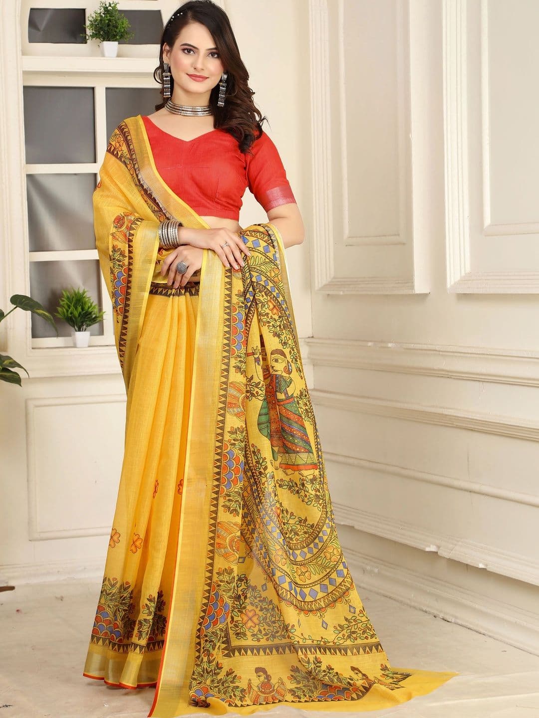 HERE&NOW Women Paisley Printed Saree - view 1
